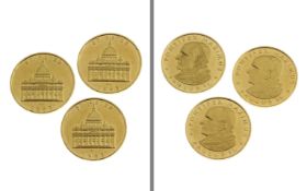 3 Medaillen St. Peter 23.85g 900/- Gelbgold