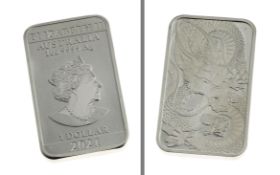 Silberbarren 1 Unze 1 Dollar 2021 31.1g 999/- Silber