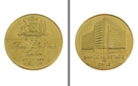Goldmedaille Banco del Estado de Chile 29.13g 916/- Gelbgold