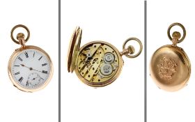 Taschenuhr Handaufzug 585/- Gelbgold