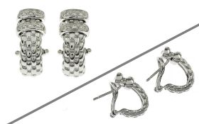 FOPE Ohrclips 9.96 gr. 750/- Weissgold mit Diamanten