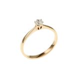 Ring 2.08g 750/- Rotgold mit Diamant ca. 0.25 ct. G/si2. Ringgroesse ca. 54