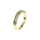 Ring 4.58 gr. 750/- Gelbgold mit Diamanten ca. 0.70 ct Ringgroesse 57