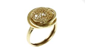 Ring 1.78g 585/- Gelbgold. Ringgroesse ca. 54