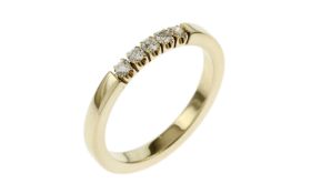 Ring 3.51g 585/- Gelbgold mit 5 Diamanten zus. ca. 0.10 ct. F/vs Ringgroesse ca. 55