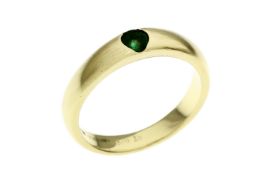 Ring 5.48 gr. 585/- Gelbgold mit Turmalin Ringgroesse 57