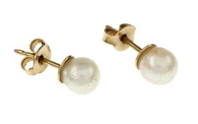 Ohrstecker 1.55g 585/- Gelbgold mit Perlen