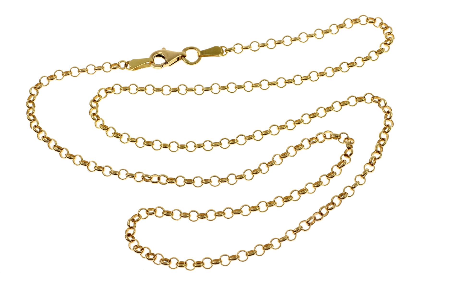 Kette 8.69g 916/- Gelbgold. Laenge ca. 49.50 cm