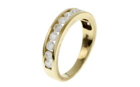 Ring 4.1g 585/- Gelbgold mit 12 Diamanten zus. ca. 0.96 ct.. Ringgroesse ca. 57