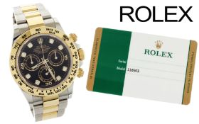 Rolex Daytona Ref. 116503 Automatik 750/- Gelbgold/Edelstahl. ohne Box und mit Papiere. LC100. Kaufd