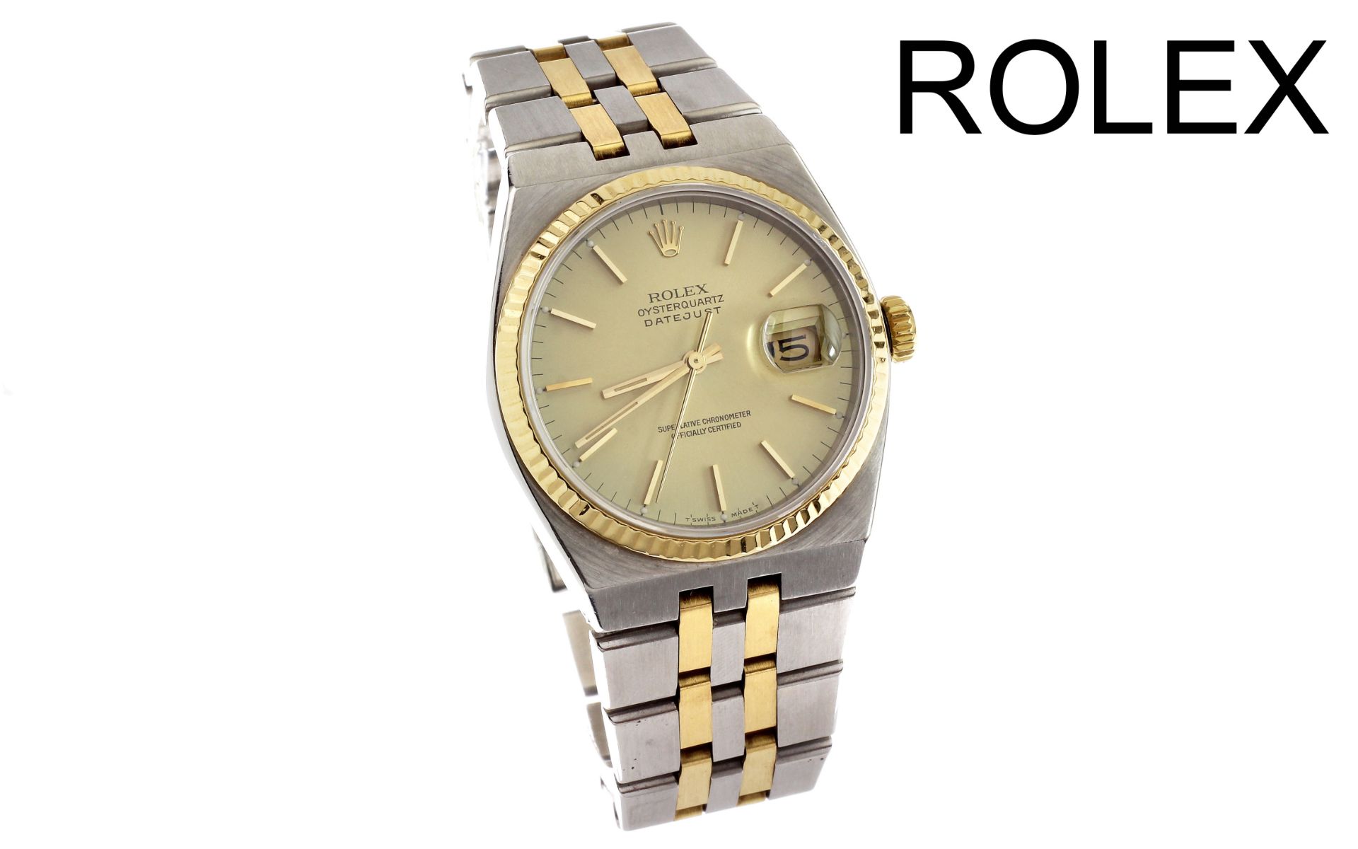 Rolex Datejust Quarz 750/- Gelbgold/Edelstahl. ohne Box und ohne Papiere