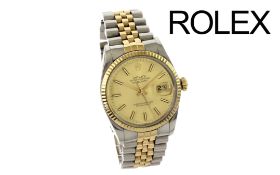 Rolex Datejust Automatik 750/- Gelbgold/Edelstahl. ohne Box und ohne Papiere