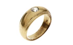 Ring 7.87g 333/- Gelbgold mit Diamant ca. 0.25 ct.. Ringgroesse ca. 59