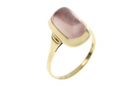 Ring 5.02g 750/- Gelbgold mit Spinell. Ringgroesse ca. 60