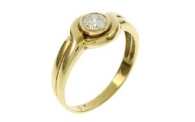 Ring 3.58g 585/- Gelbgold mit Diamant ca. 0.60 ct. H/pi3. Ringgroesse ca. 62