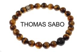Thomas Sabo Armband 925/- Silber mit Tigerauge
