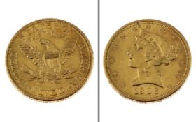 Goldmuenze 5 Dollars Eagle 1906 8.34g 900/- Gelbgold