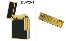 Dupont Feuerzeug Edelstahl vergoldet