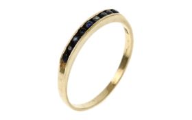 Ring 1.83g 585/- Gelbgold mit Saphiren. Ringgroesse ca. 61