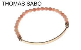 Thomas Sabo Love Bridge Armband 925/- Silber mit pinken Steinen