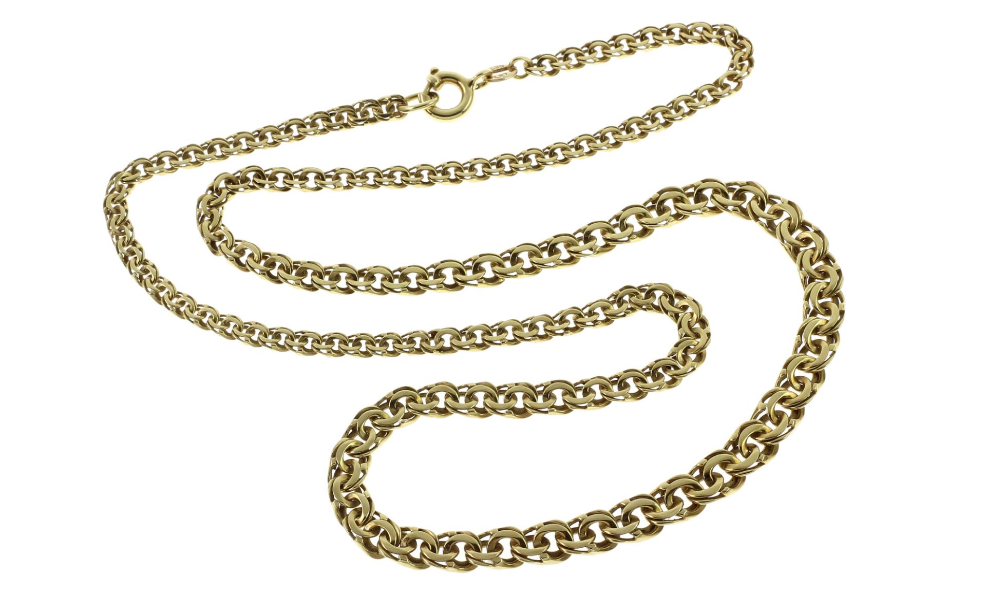 Kette 9.5g 585/- Gelbgold. Laenge ca. 42 cm