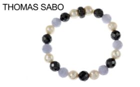 Thomas Sabo Armband 27.78g 925/- Silber mit Steinen und Perlen