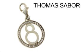 Thomas Sabo Anhaenger 2.05g 925/- Silber mit Steinen