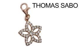 Thomas Sabo Anhaenger 2.24g 925/- Silber vergoldet mit Zirkonia