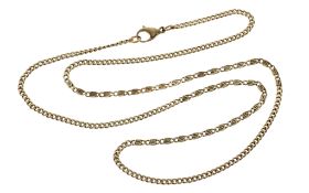 Kette 5.27g 333/- Gelbgold. Laenge ca. 46.50 cm. Karabiner defekt