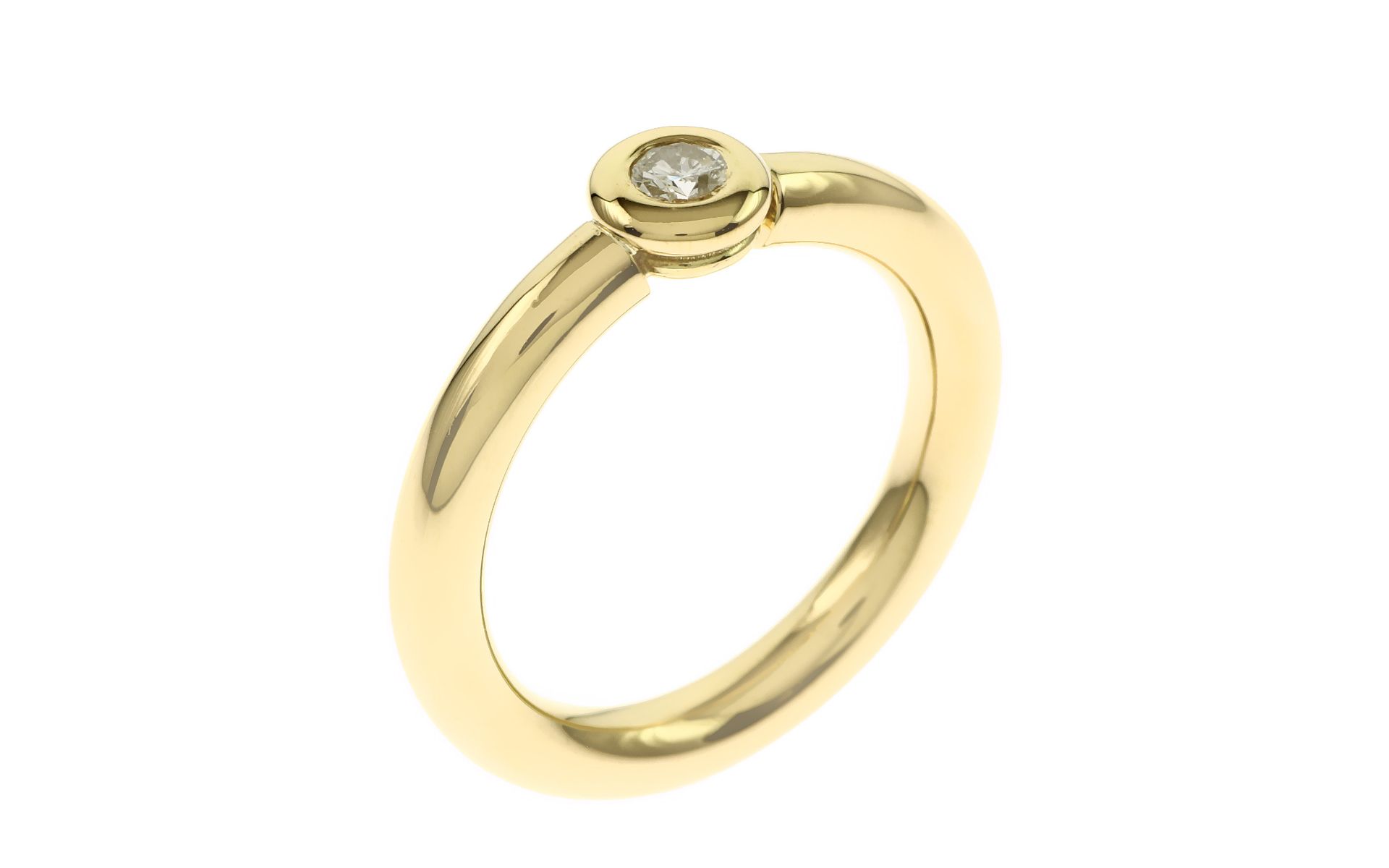 Solitaer Ring mit Diamant