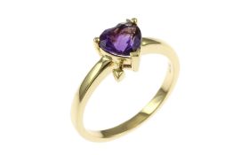 Ring mit Amethyst