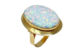 Ring mit Opal-Dublette