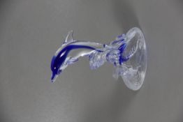 Glasfigur Delphin