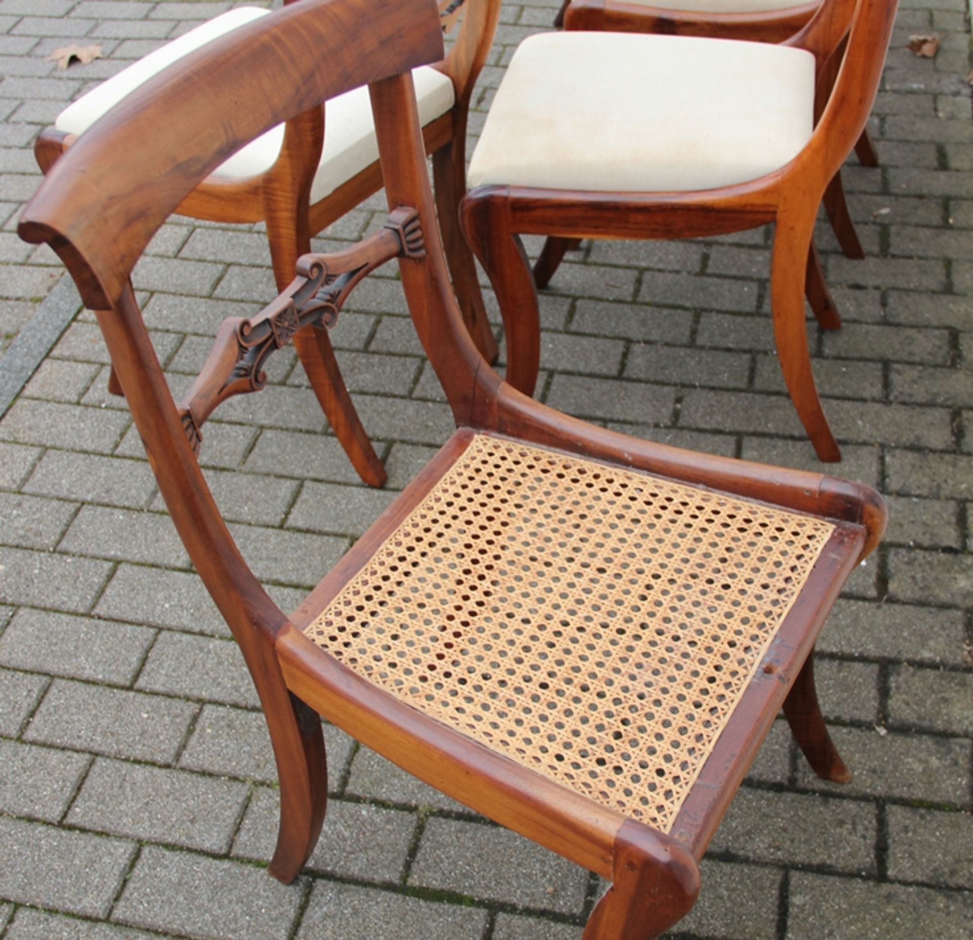 Satz Biedermeier-Stühle - Bild 4 aus 4