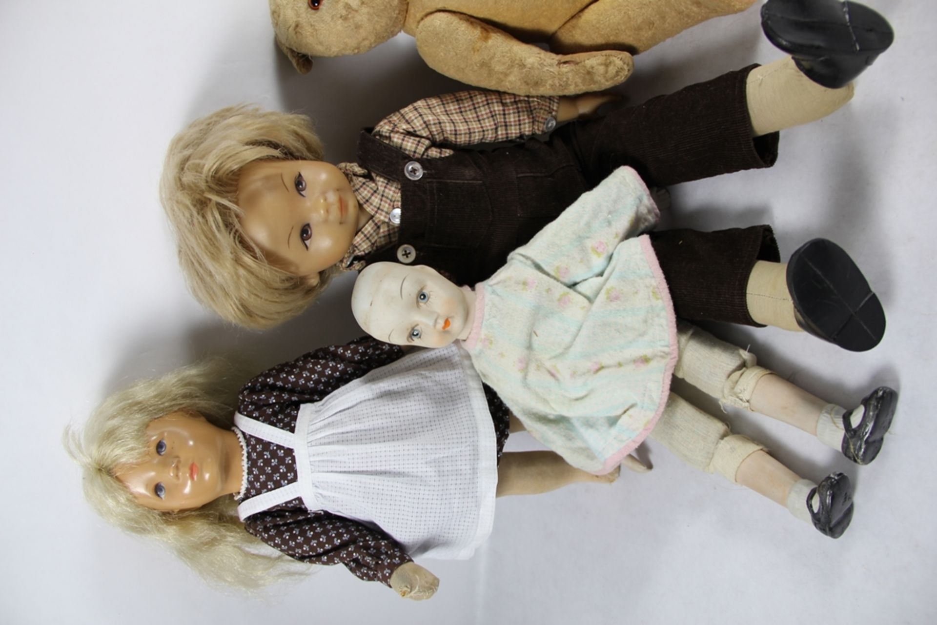 Konvolut Puppen mit Teddy - Bild 2 aus 3