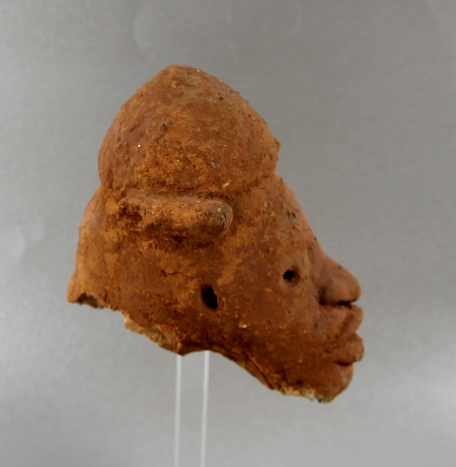 afrikanischer Terrakotta-Kopf - Bild 3 aus 4
