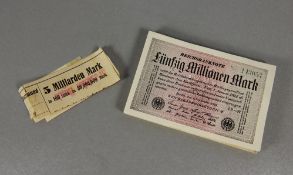 Satz Reichsbanknoten