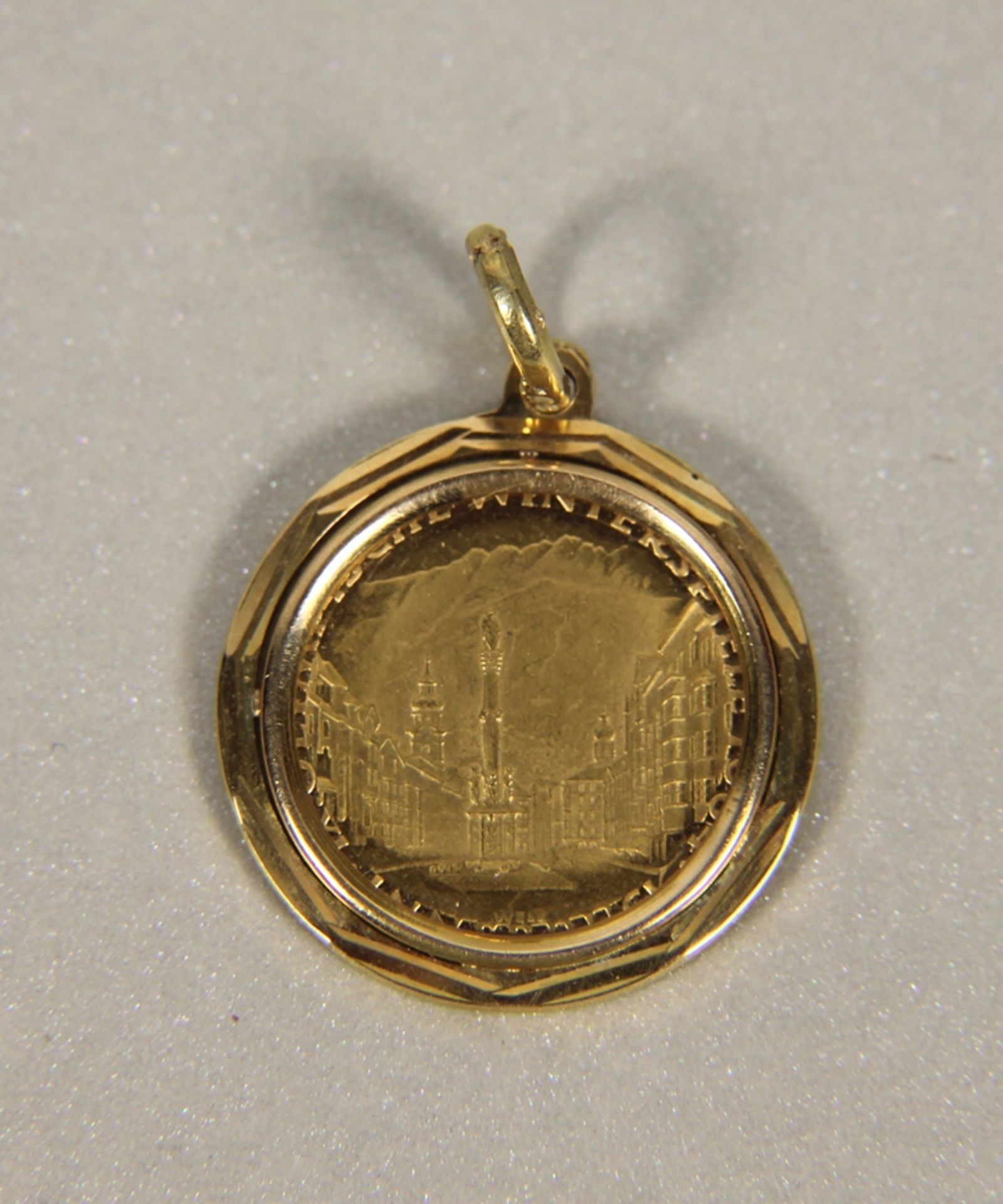 Medaille Innsbruck in Anhängerfassung - Bild 2 aus 2