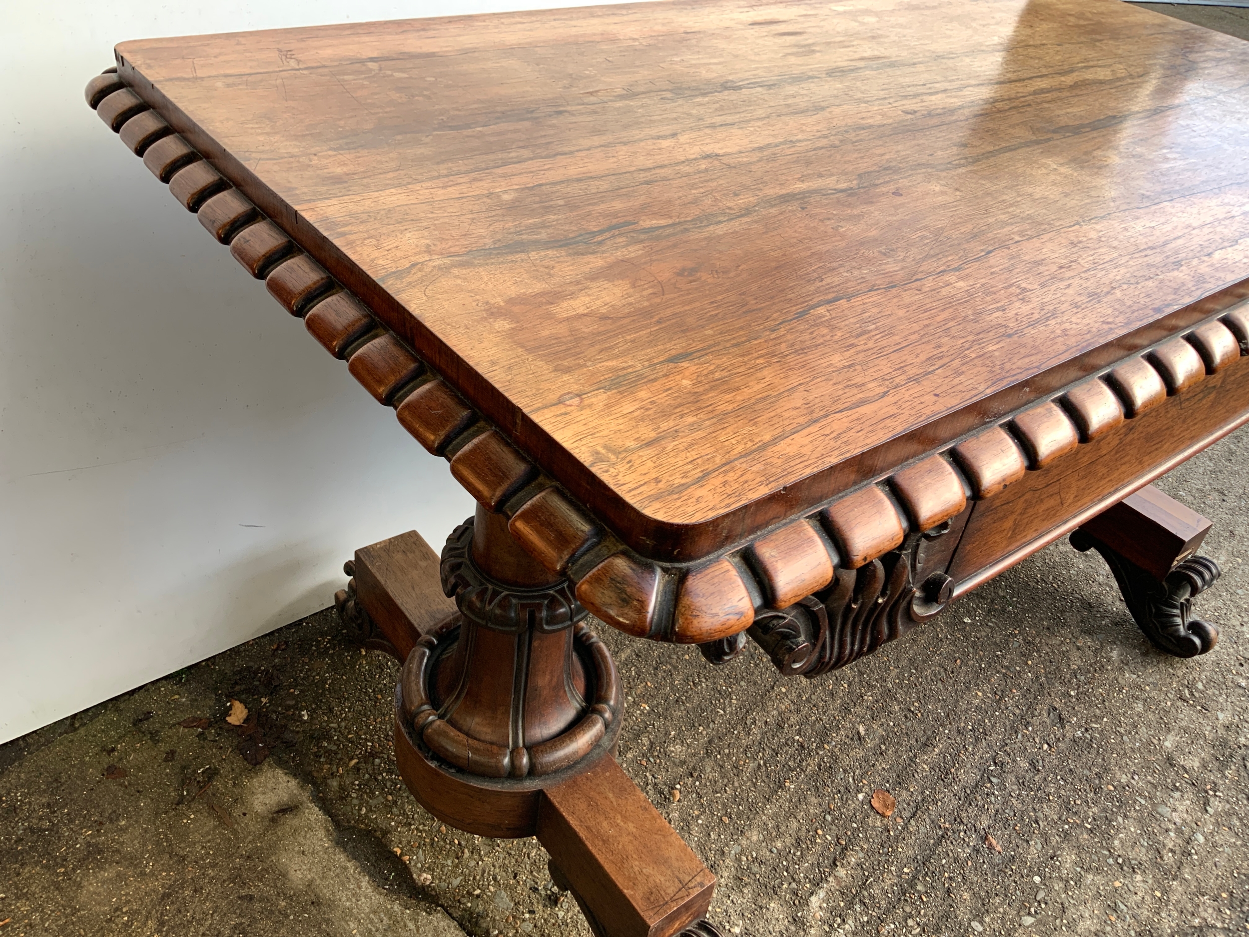 19th Century Rosewood Table - Image 3 of 3