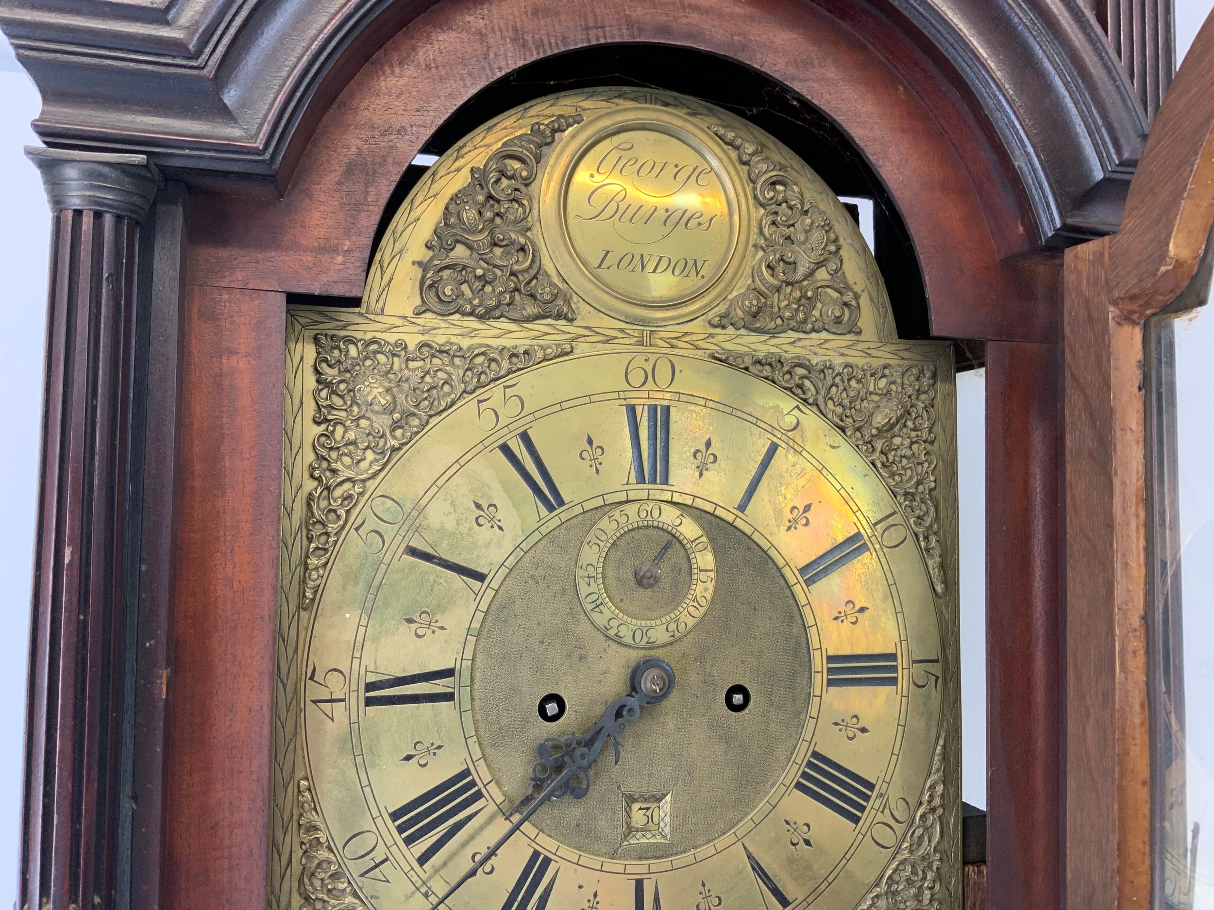 Brass Faced Longcase Clock - George Burges, London - Image 3 of 5