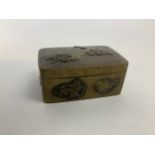 Chinese Brass Box - 9cm