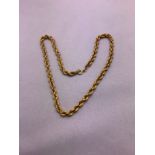 9ct Gold Necklace - 15.5cm