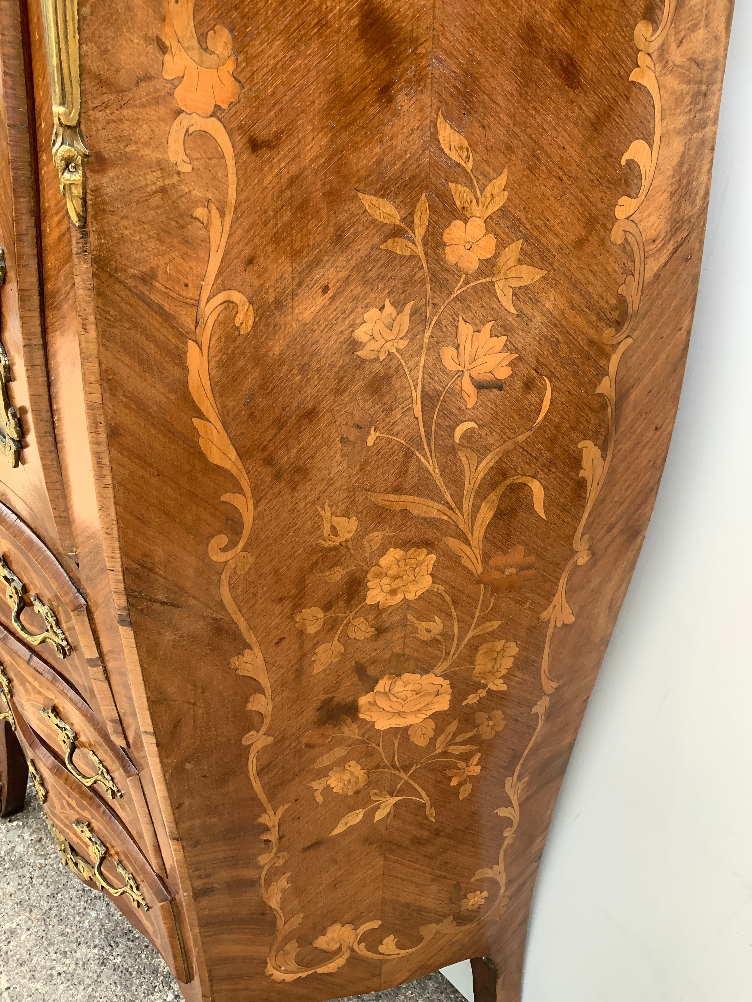 Continental Marquetry and Ormolu Bureau - Image 4 of 5