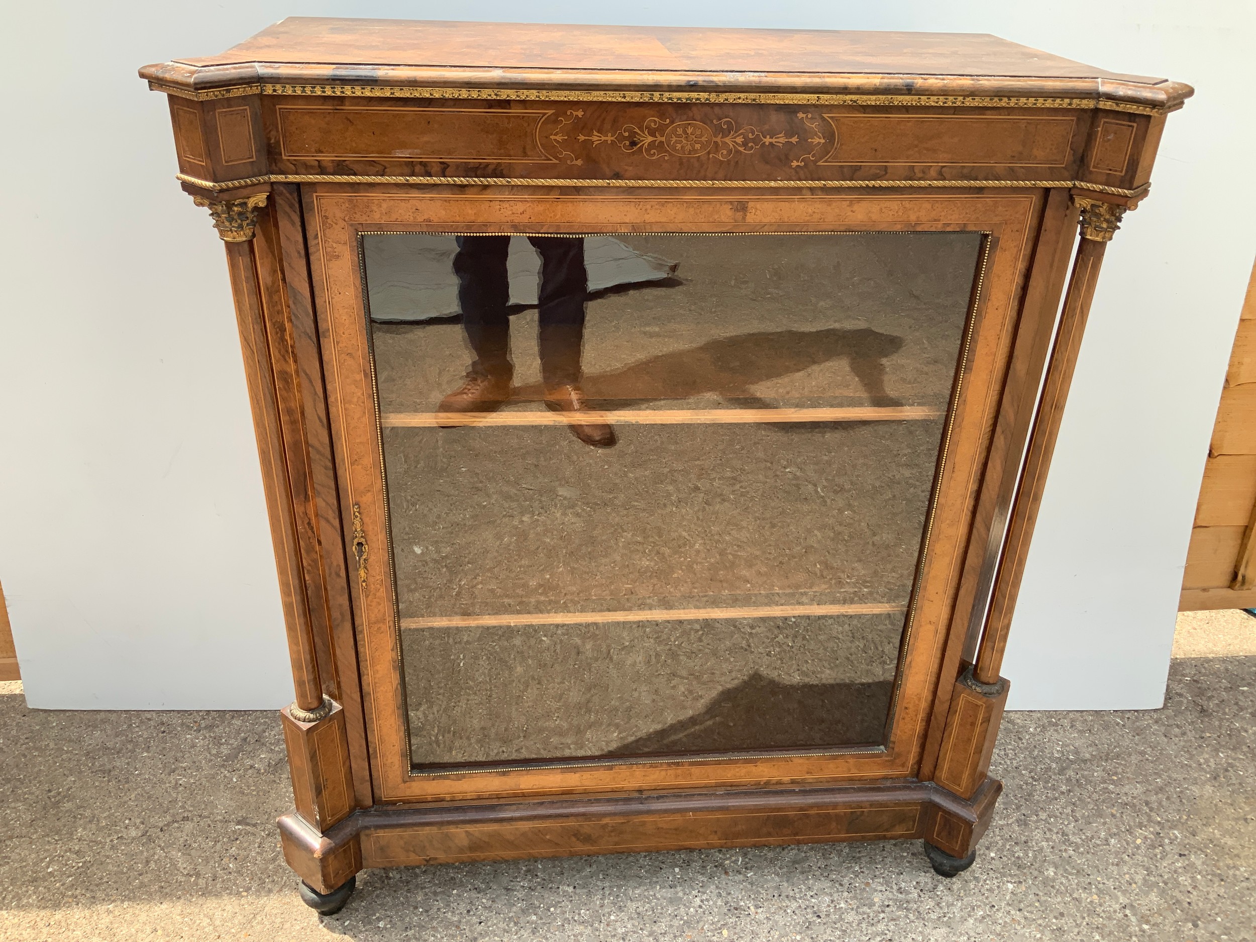 Victorian Walnut Pier Cabinet