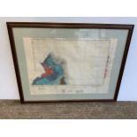 Framed Geological Map of Northumberland