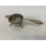 Silver Tea Strainer and Bowl - Birmingham 1979 - 105gms