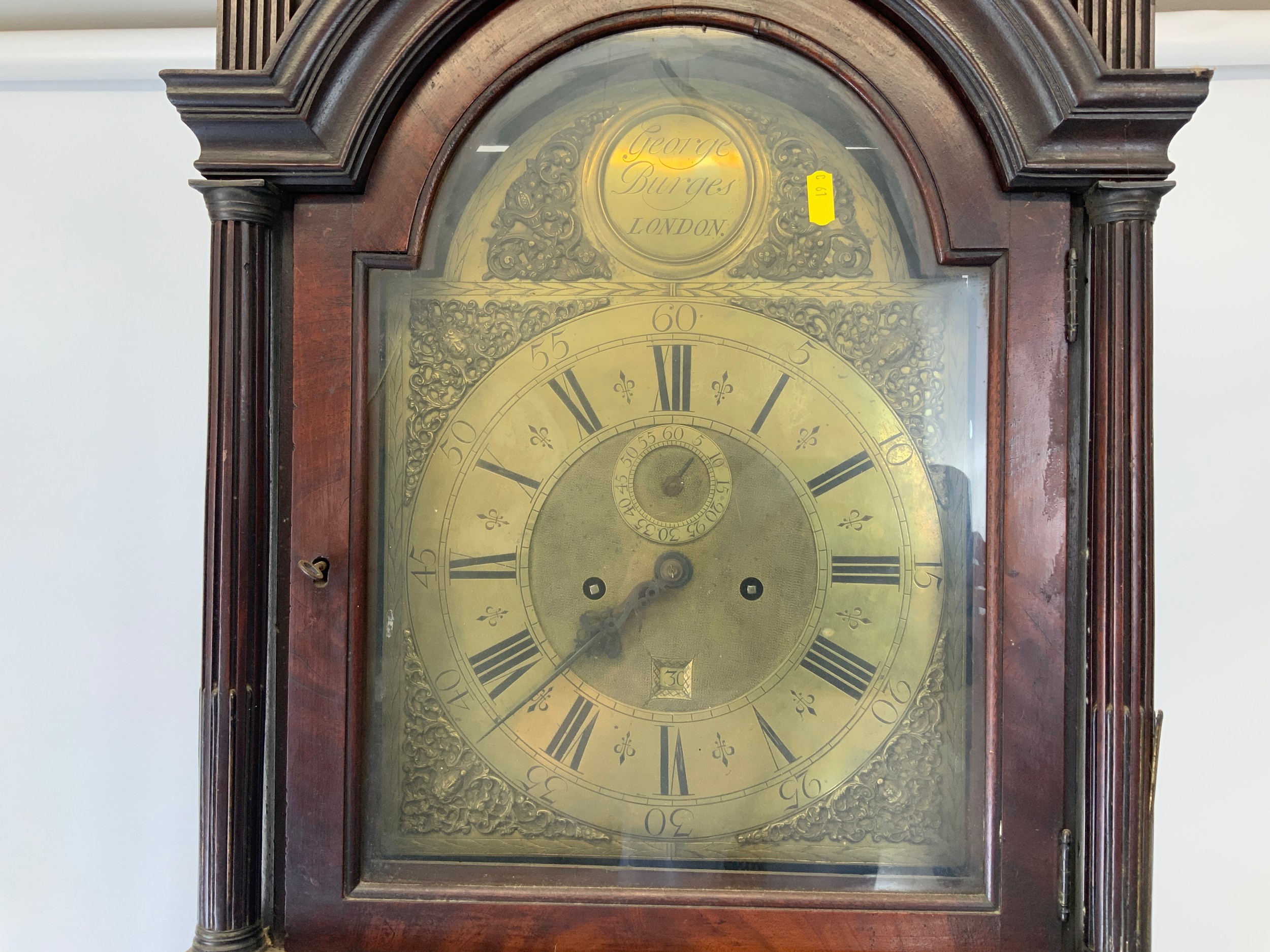 Brass Faced Longcase Clock - George Burges, London - Image 2 of 5