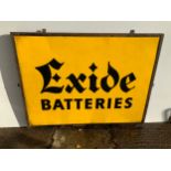Metal Sign for Exide Batteries - 123cm x 92cm