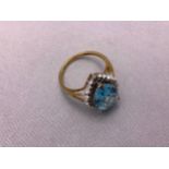 9ct Gold Ring - Size N - 3.4gms