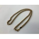 9ct Gold Necklace - 50cm - 17gms